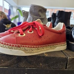 Red Espadrille Sneakers
